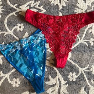 Set of 2 Thongs sz 9 2X. Sexy